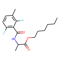 D-Alanine, N-(2,6-difluoro-3-methylbenzoyl)-, hexyl ester