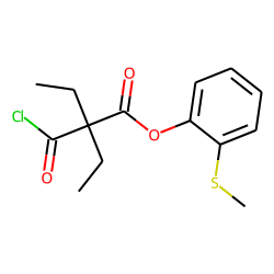 Diethylmalonic acid, monochloride, 2-methylthiophenyl ester