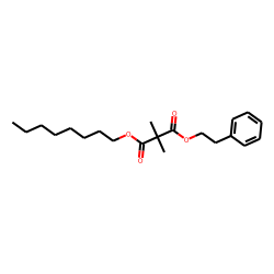 Dimethylmalonic acid, octyl 2-phenethyl ester