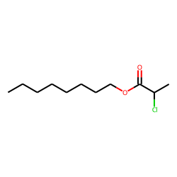 Propanoic acid, 2-chloro, octyl ester
