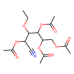 Glucose, 3-ethyl, nitrile, acetylated
