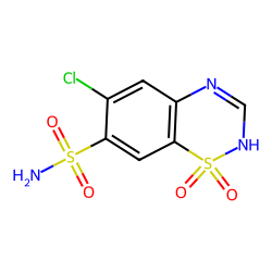 2H-1,2,4-Benzothiadiazine-7-sulfonamide, 6-chloro-, 1,1-dioxide