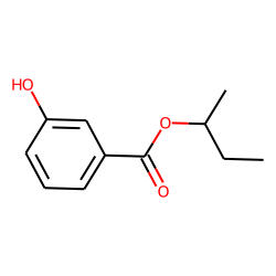 Benzoic acid, 3-hydroxy-, 1-methylpropyl ester