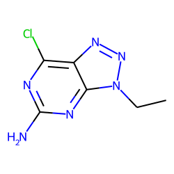 Triazolo[4,5-d]pyrimidine, 3h-v-, 5-amino-7-chloro-3-ethyl-
