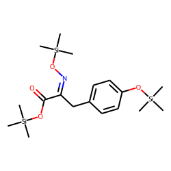 Benzenepropanoic acid, 4-[(trimethylsilyl)oxy]-«alpha»-[[(trimethylsilyl)oxy]imino]-, trimethylsilyl ester