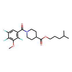 Isonipecotic acid, N-(2,4,5-trifluoro-3-methoxybenzoyl)-, isohexyl ester