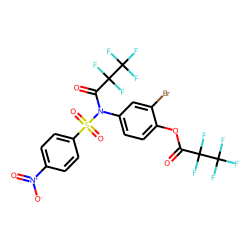 N-(3-Bromo-4-hydroxy-phenyl)-4-nitro-benzenesulfonamide, O,N-di(pentafluoropropionyl)-