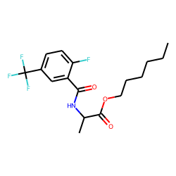 D-Alanine, N-(2-fluoro-5-trifluoromethylbenzoyl)-, hexyl ester