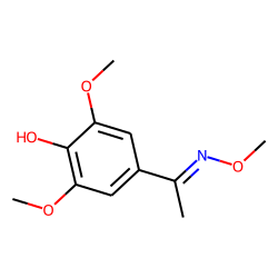 Acetophenone, 4-hydroxy-3,5-dimethoxy, O-methyloxime