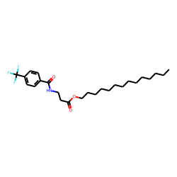 «beta»-Alanine, N-(4-trifluoromethylbenzoyl)-, tetradecyl ester