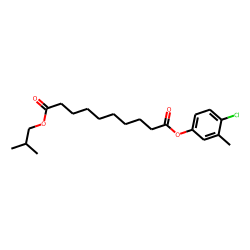 Sebacic acid, 4-chloro-3-methylphenyl isobutyl ester