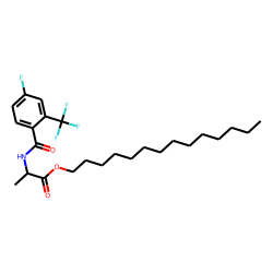 D-Alanine, N-(4-fluoro-2-trifluoromethylbenzoyl)-, tetradecyl ester