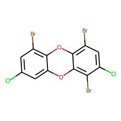 Dibenzodioxin, 1,4,6-tribromo-, 2,8-dichloro-