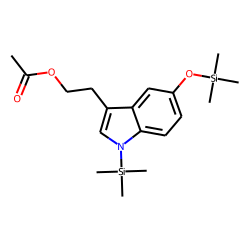 Indole, 3-(2-acetoxyethyl), 5-hydroxy, TMS