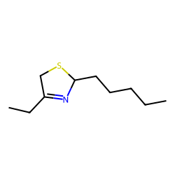 2-pentyl-4-ethyl-3-thiazoline