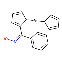 Benzoyl ferrocene oxime