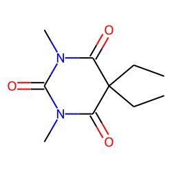 2,4,6(1H,3H,5H)-Pyrimidinetrione, 5,5-diethyl-1,3-dimethyl-