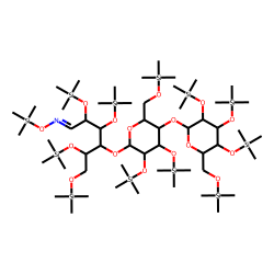 Laminaritriose: bD-Glcp(1->3)-bDGlcp(1->3)-DGlc, oxime-TMS, isomer # 2