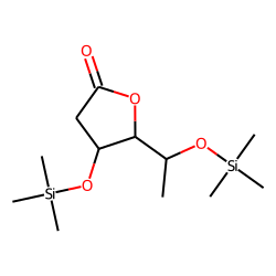 2,6-Dideoxy-ribo-hexonic acid, 1,4-lactone, TMS