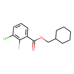 3-Chloro-2-fluorobenzoic acid, cyclohexylmethyl ester