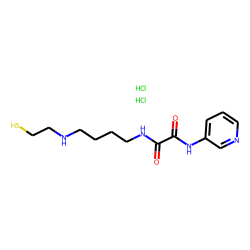 Oxamide, n'-[4-(2'-mercaptoethylamino)butyl]-n-(3-pyridyl)-, dihydrochloride