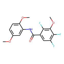2,4,5-Trifluoro-3-methoxybenzamide, N-(2,5-dimethoxyphenyl)-
