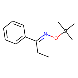 Propiophenone, oxime, TMS