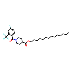 Isonipecotic acid, N-(4-fluoro-2-trifluoromethylbenzoyl)-, tetradecyl ester
