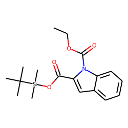 2-Indolecarboxylic acid, ethoxycarbonylated, TBDMS