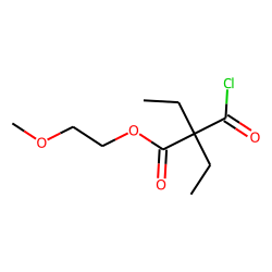 Diethylmalonic acid, monochloride, 2-methoxyethyl ester