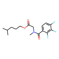 Sarcosine, N-(2,3,4-trifluorobenzoyl)-, isohexyl ester