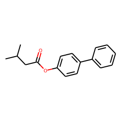 Isovaleric acid, 4-biphenyl ester