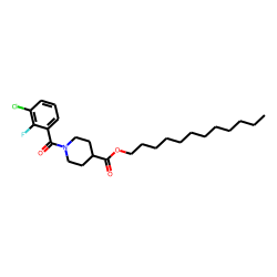 Isonipecotic acid, N-(2-fluoro-3-chlorobenzoyl)-, dodecyl ester