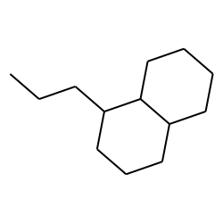 1-Propyldecalin, trans