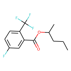 5-Fluoro-2-trifluoromethylbenzoic acid, 2-pentyl ester