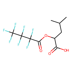 2-Hydroxyisocaproic acid, heptafluorobutyrate