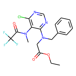 Glycine, n-benzyl-n-[6-chloro-5-(2,2,2-trifluoro-n-methylacetamido)pyrimidin-4-yl]-, ethyl ester