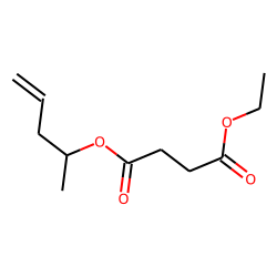 Succinic acid, ethyl pent-4-en-2-yl ester