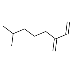 2-Methyl, 6-methylene, 7-octene