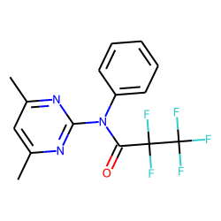 2-Pyrimidinamine, 4,6-dimethyl-N-pentafluoropropionyl-N-phenyl-