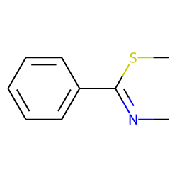 Benzenecarboximidothioic acid, N-methyl-, methyl ester