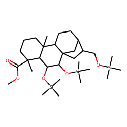 ent-6«alpha»,7«alpha»,17-tri-(OH)-16«beta»,17-dihydrokaurenonic acid, Me-TMS