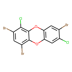 Dibenzodioxin, 1,3,7-tribromo-, 4,8-dichloro-