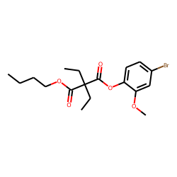 Diethylmalonic acid, 4-bromo-2-methoxyphenyl butyl ester