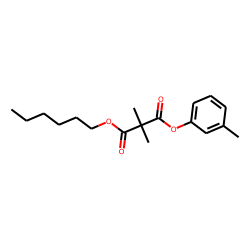 Dimethylmalonic acid, hexyl 3-methylphenyl ester