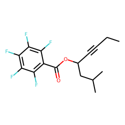 Pentafluorobenzoic acid, 2-methyloct-5-yn-4-yl ester