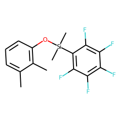 2,3-Dimethylphenol, dimethylpentafluorophenylsilyl ether