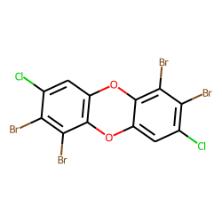 Dibenzodioxin, 1,2,6,7-tetrabromo-, 3,8-dichloro-