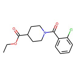 Isonipecotic acid, N-(2-chlorobenzoyl)-, ethyl ester