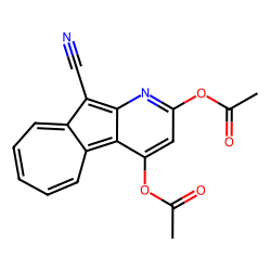 2,4-DIACETOXY-10-CYANOAZULENO(2,1-B)PYRIDINE